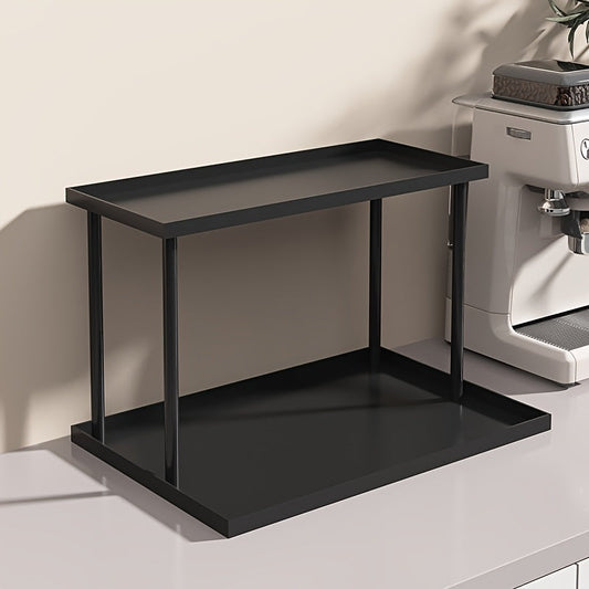 Double-Layer Wrought Iron Storage Rack - D3Y9