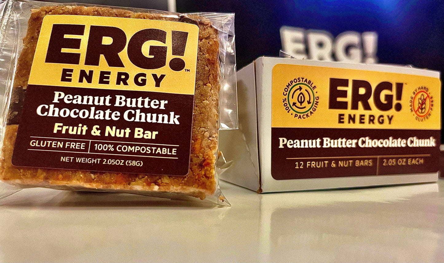 ERG! Bars - Peanut Butter Chocolate Chunk - Box of 12 Bars