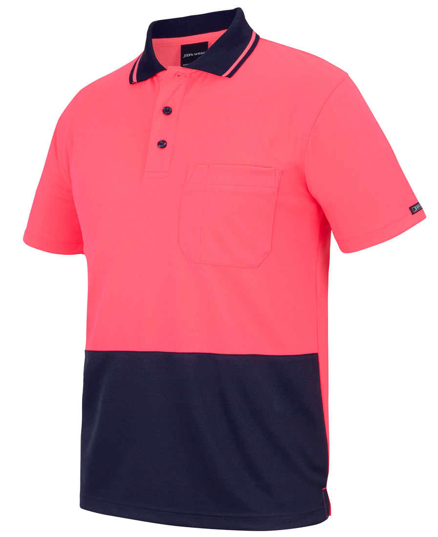 Hi Vis Non Cuff Traditional Polo