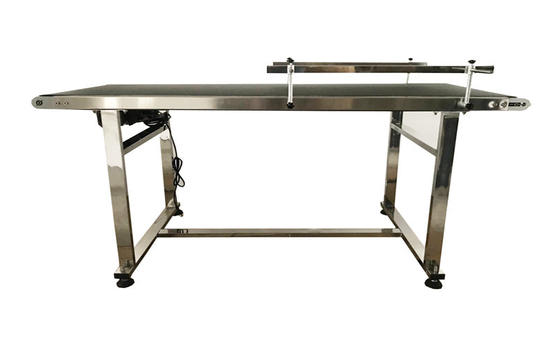 110V 1.5m PVC Conveyor Double Guardrail 60cm