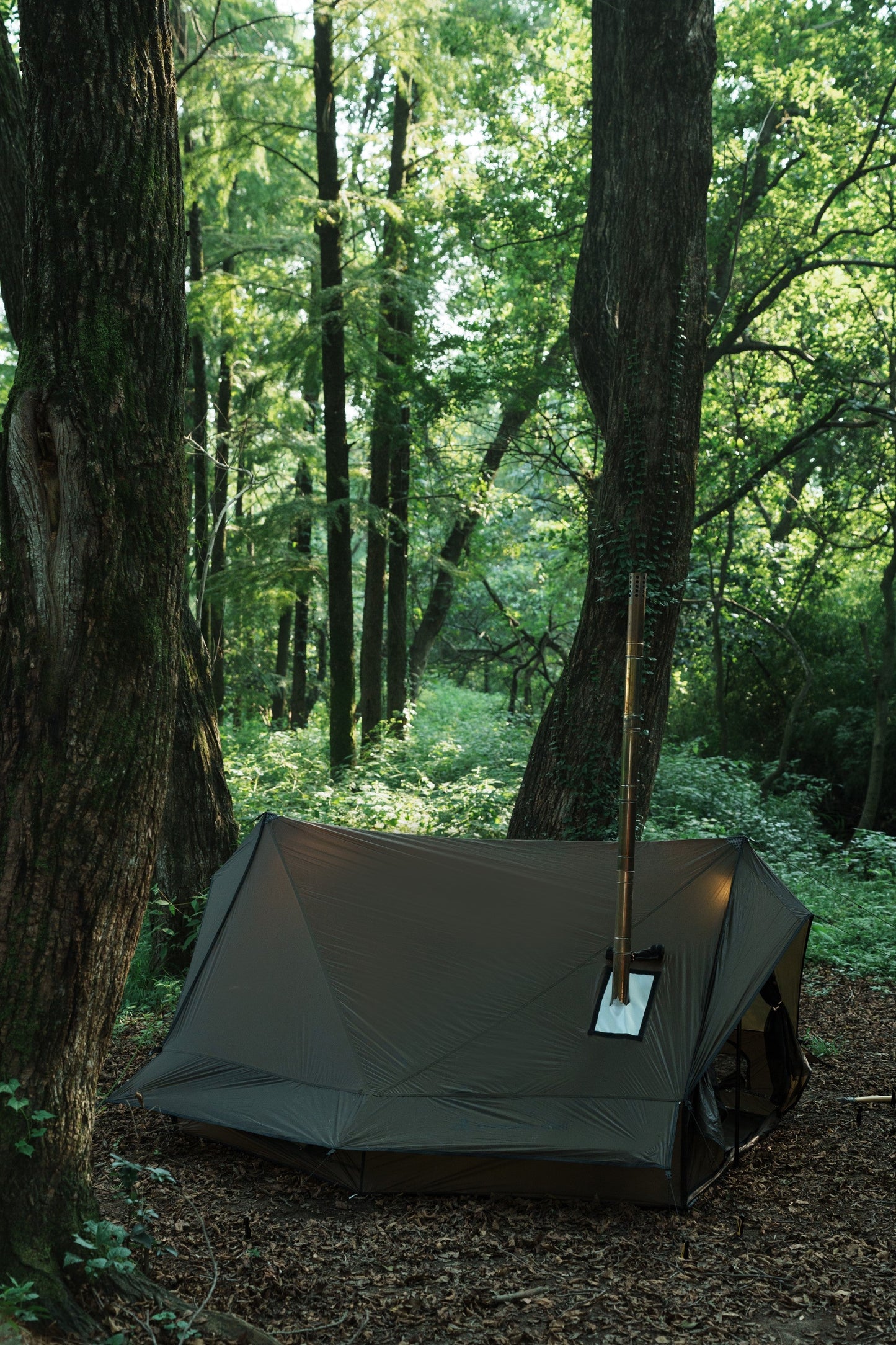 Tiny Cabin Style Camping Hot Tent With Two Poles Winter Camping Tent 006LX