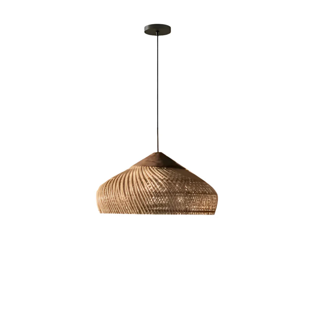 Bohemian Rattan Pendant Lights With Woven Shade