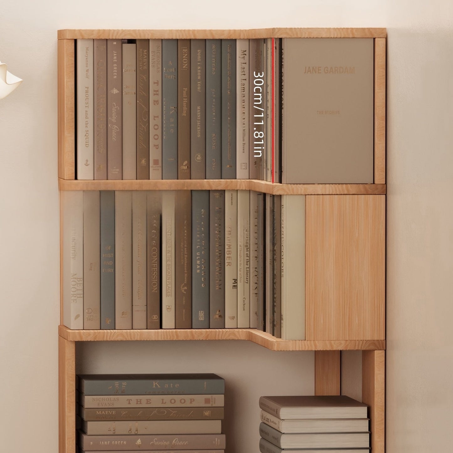 Corner Wooden Bookshelf - N3RV