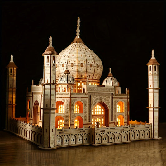 3D Wooden Villa Puzzle with LED Lights- HMT24TM