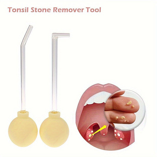 Long Glass Tube Tonsil Stone Remover with Suction Ball TJR2X9G