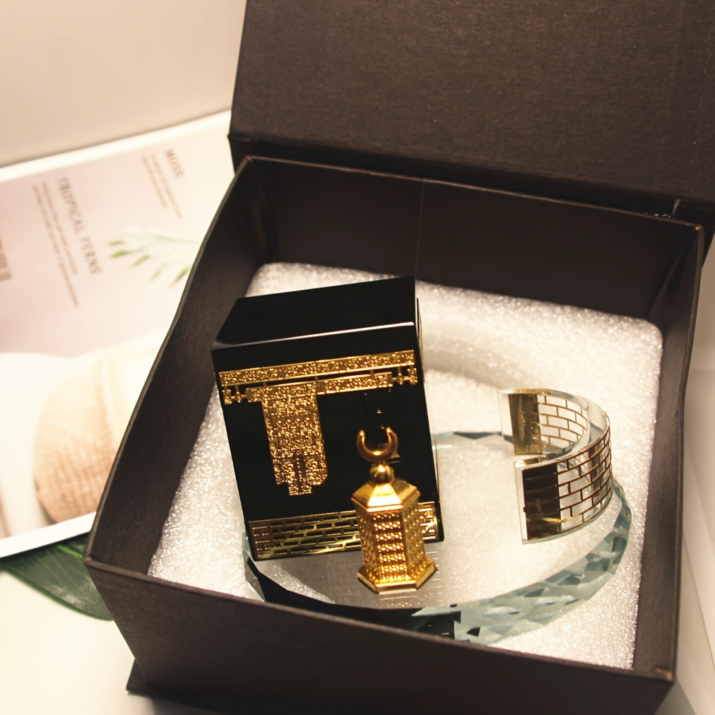 Black Gold Crystal Ornament- HMT24BG