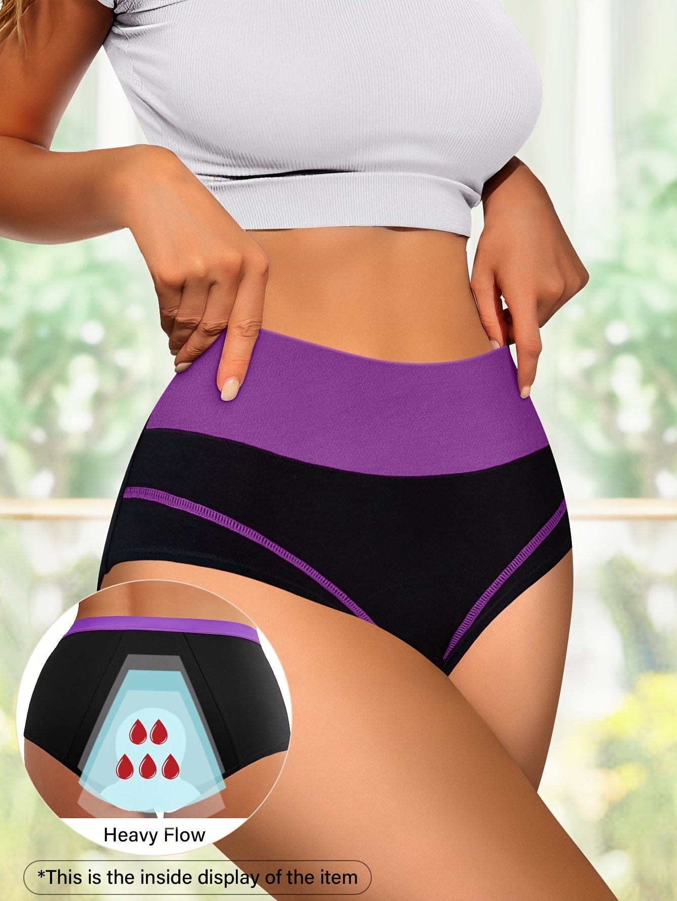 Three-Layer Leakproof Physiological Panties for Women TJR4D7M