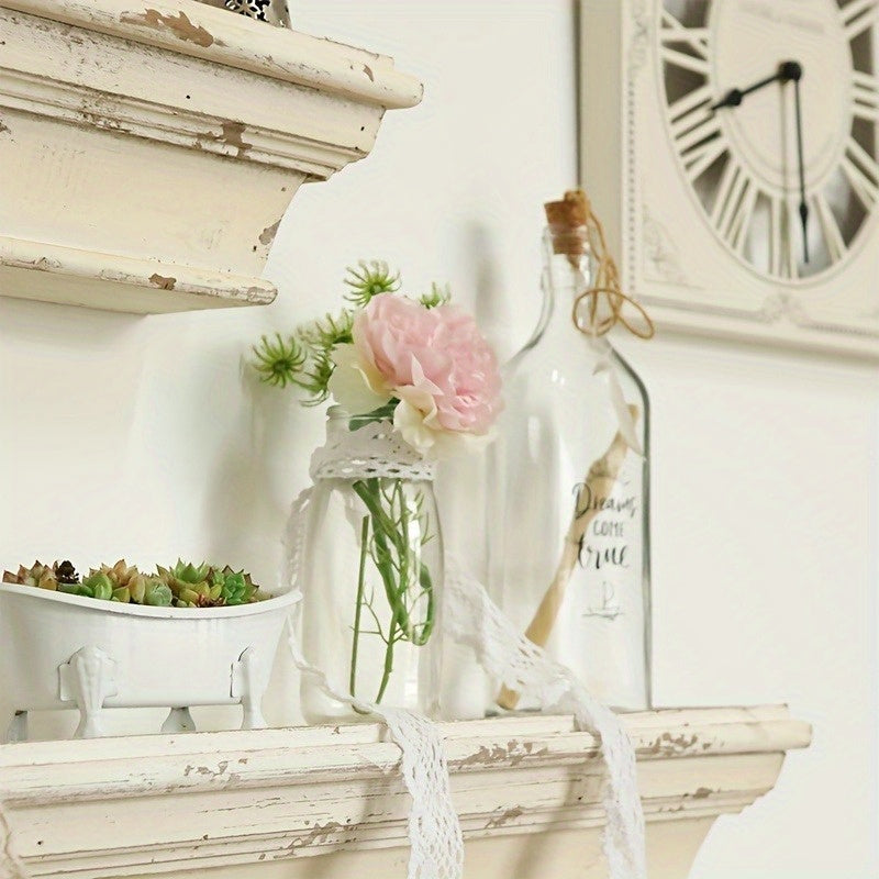 French Country Style Wooden Wall Shelf - FI30