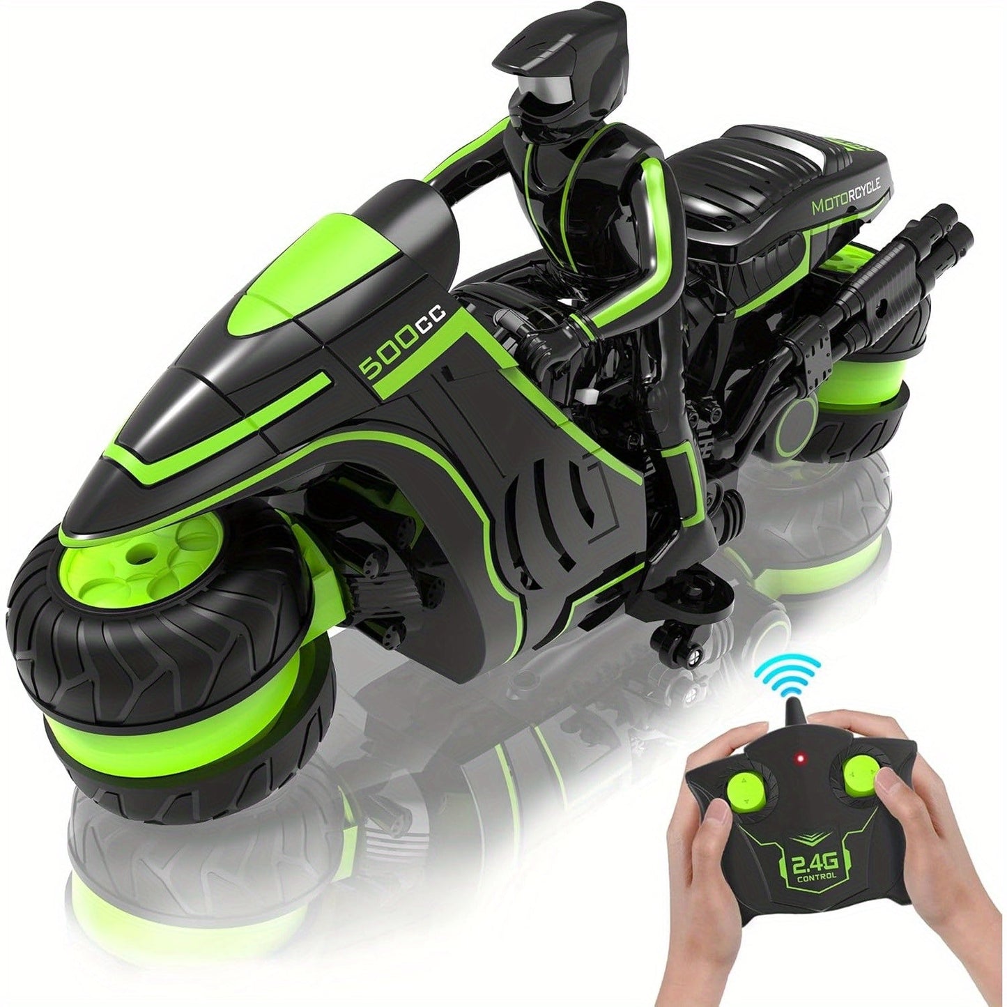 Remote Control Motocross Toy, 360° Stunt Bike TJR5M8P
