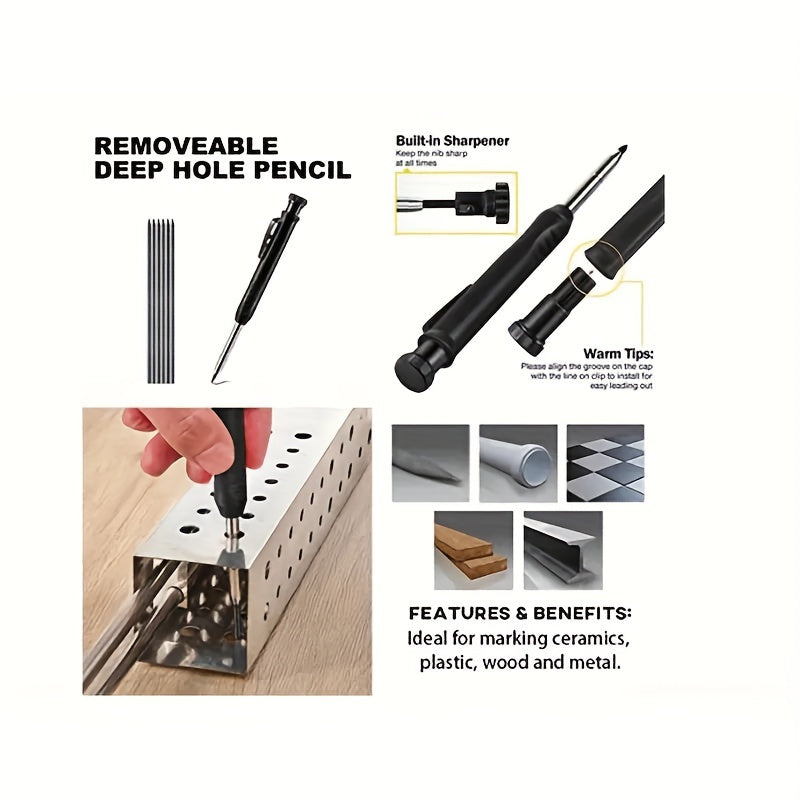 Industrial Deep Hole Pencil, Woodworking & Construction TJR3D7M