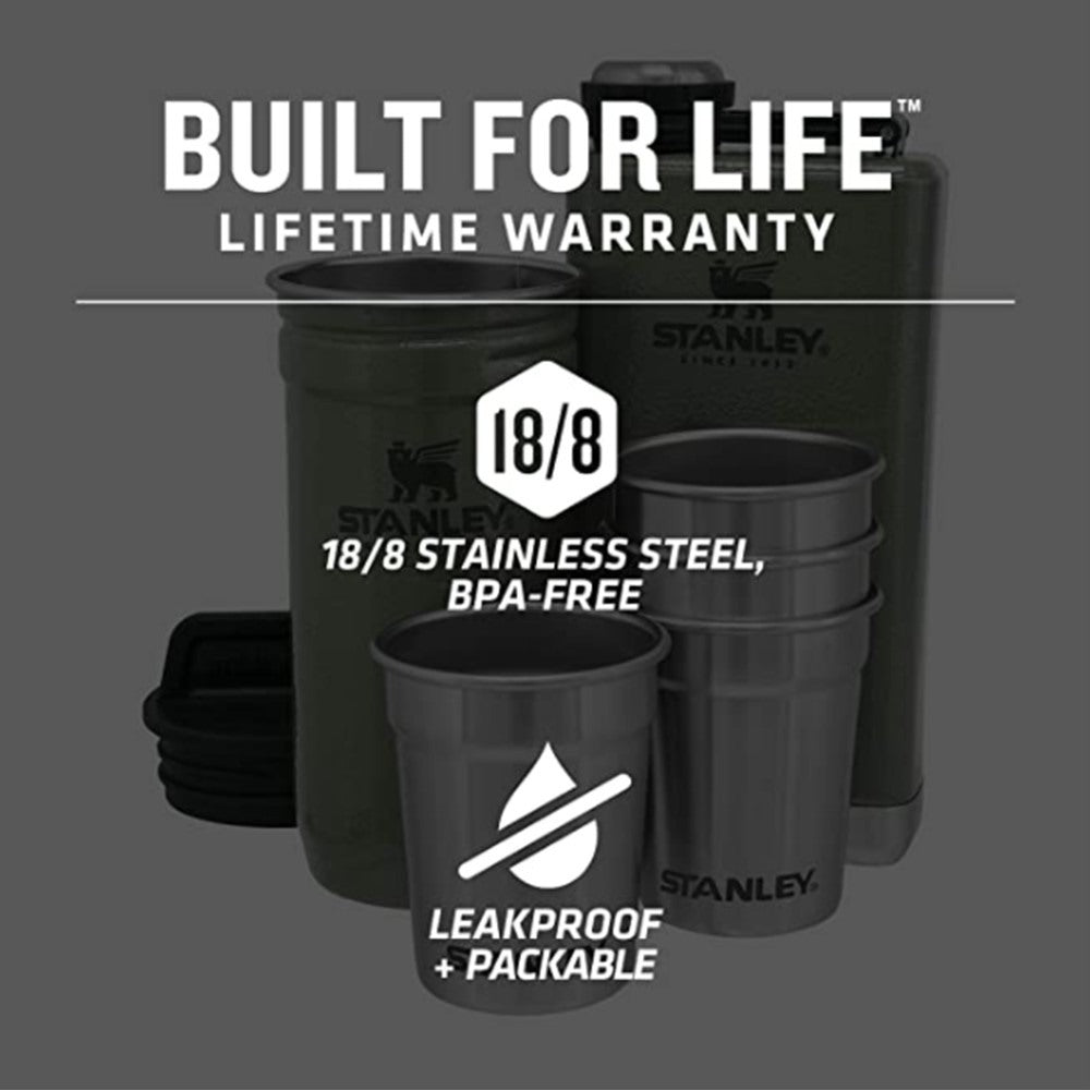 Stanley Adventure Stainless Steel Shots + Flask Gift Set