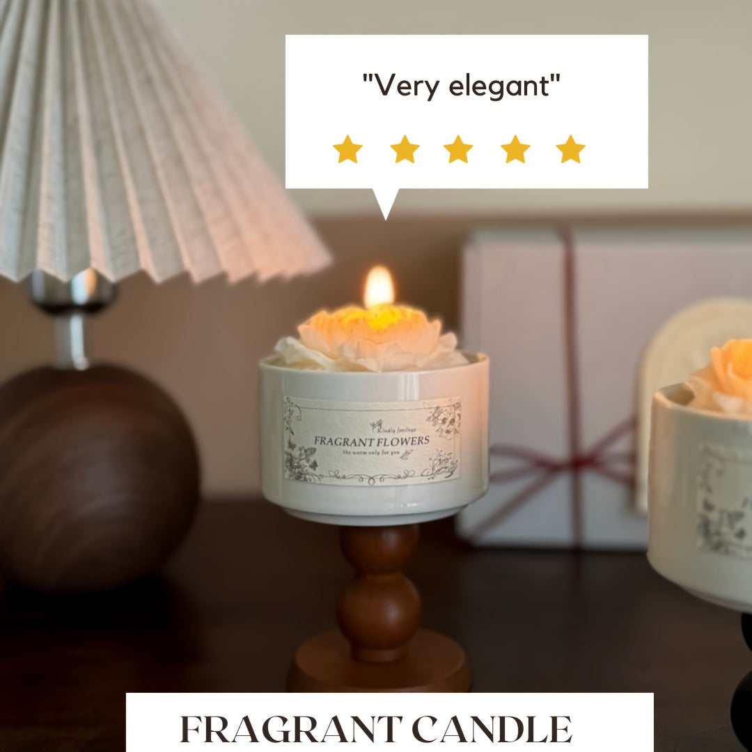 Luxurious Gardenia Candle 53oz Soy Wax  150 Hours Burn Perfect Gift-H7X4