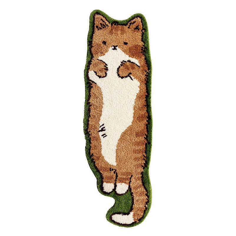 Cozy Cartoon Cat Plush Rug - S3NK