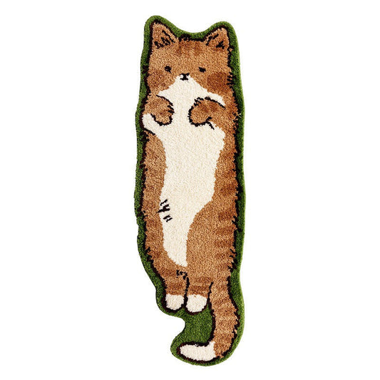 Cozy Cartoon Cat Plush Rug - S3NK