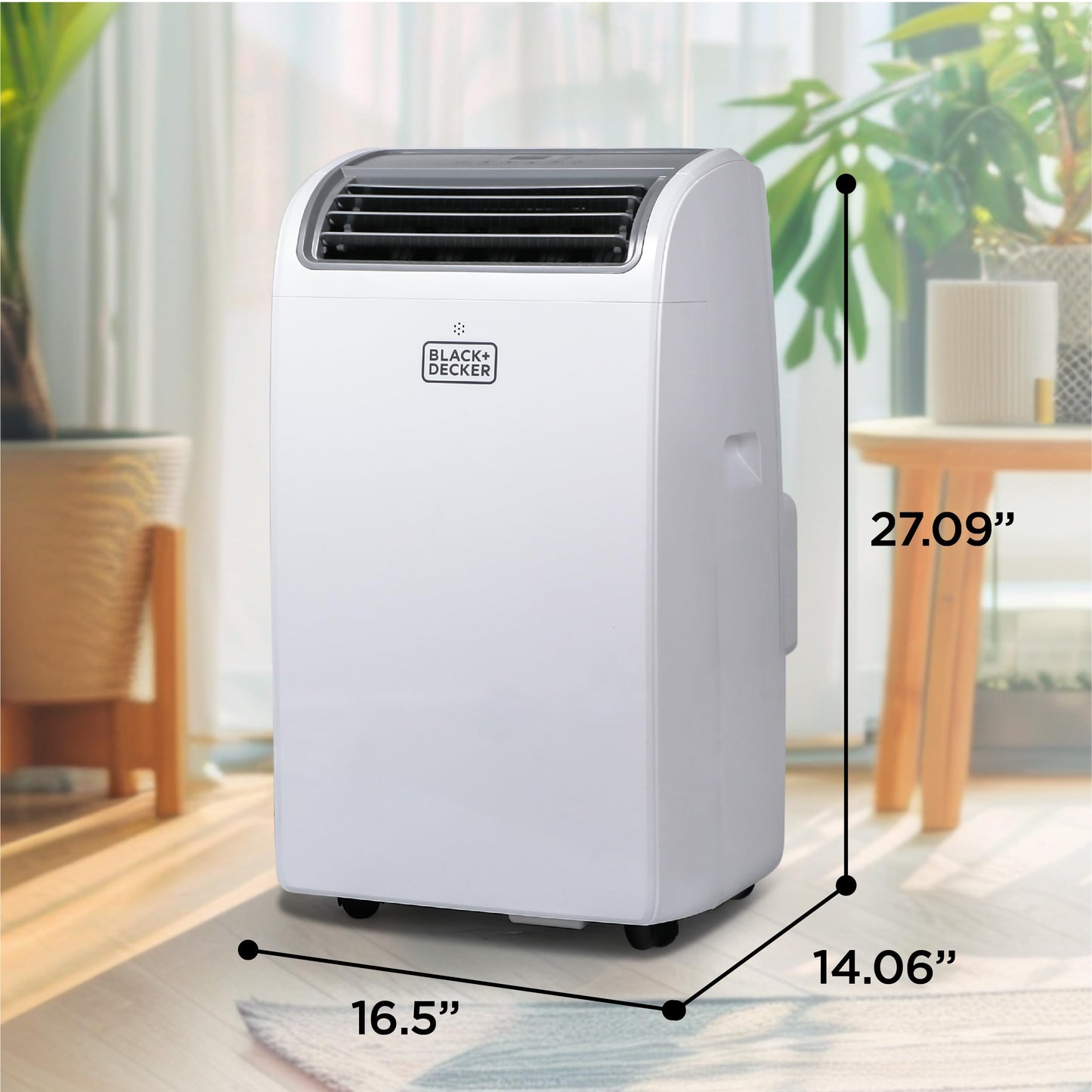 BLACK+DECKER 14,000 BTU portable AC & heater, smart remote, for rooms up to 700 sq.ft