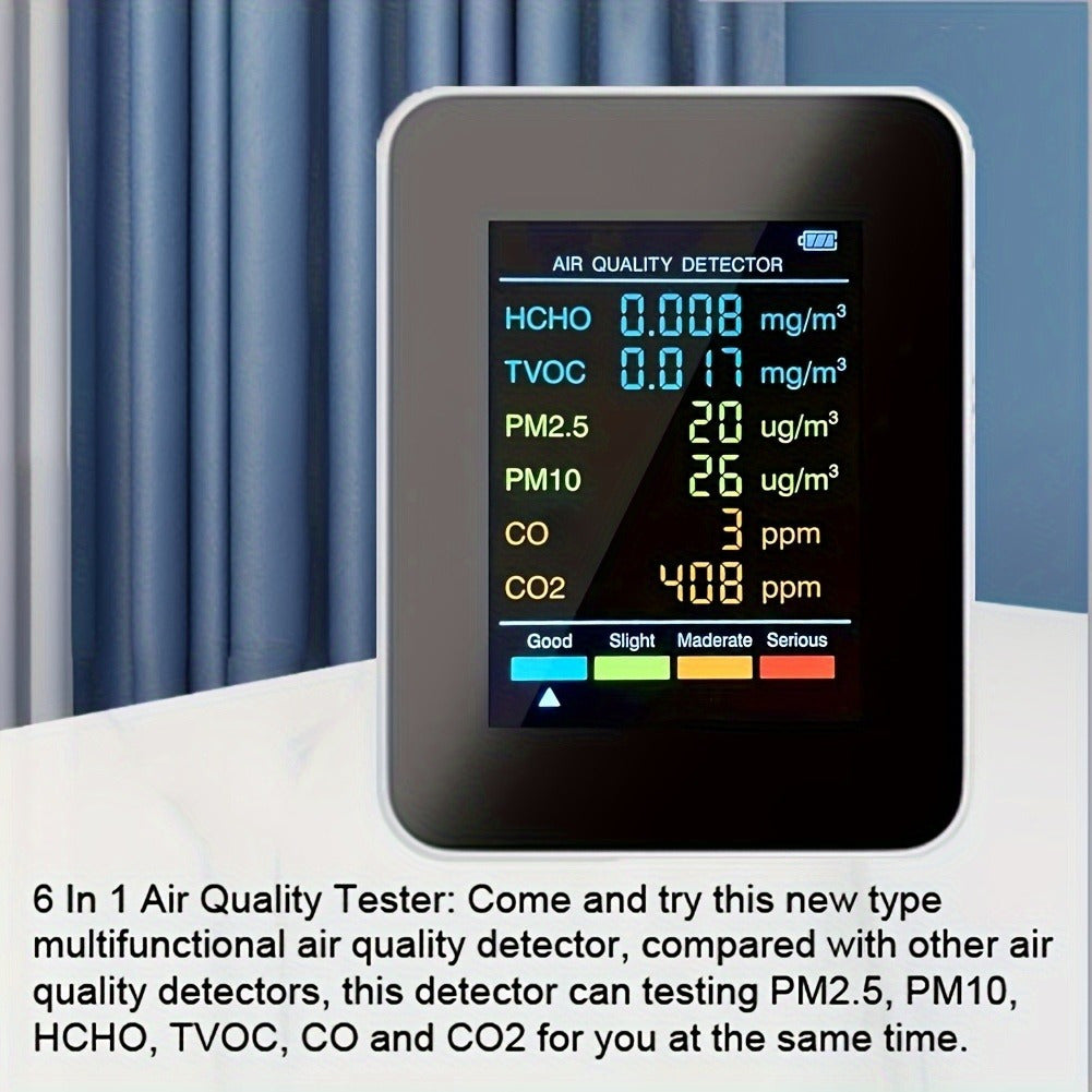 6in1 Air Quality Monitor- HMT21AQ