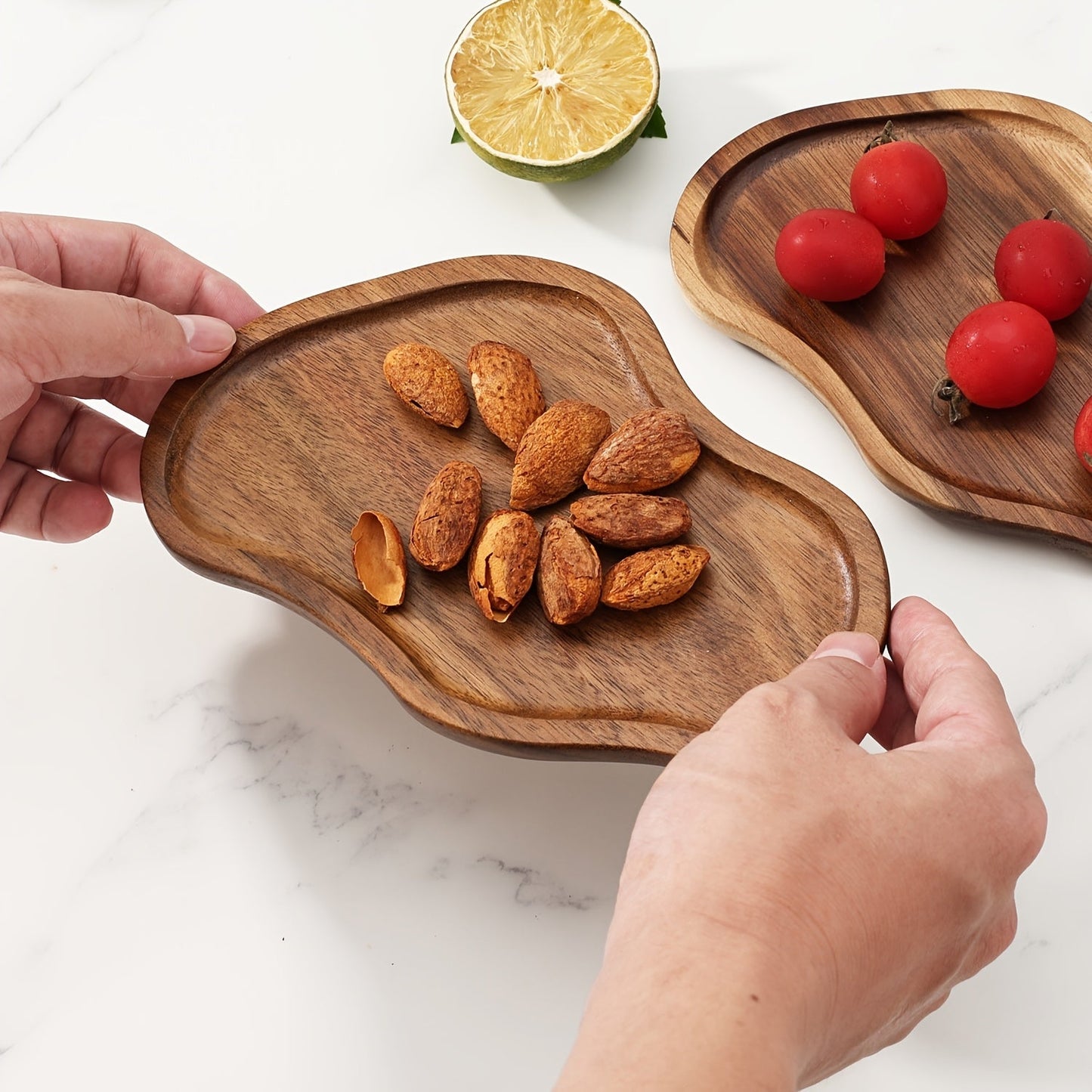 Cross border Japanese Acacia Wood Tray - C2U0