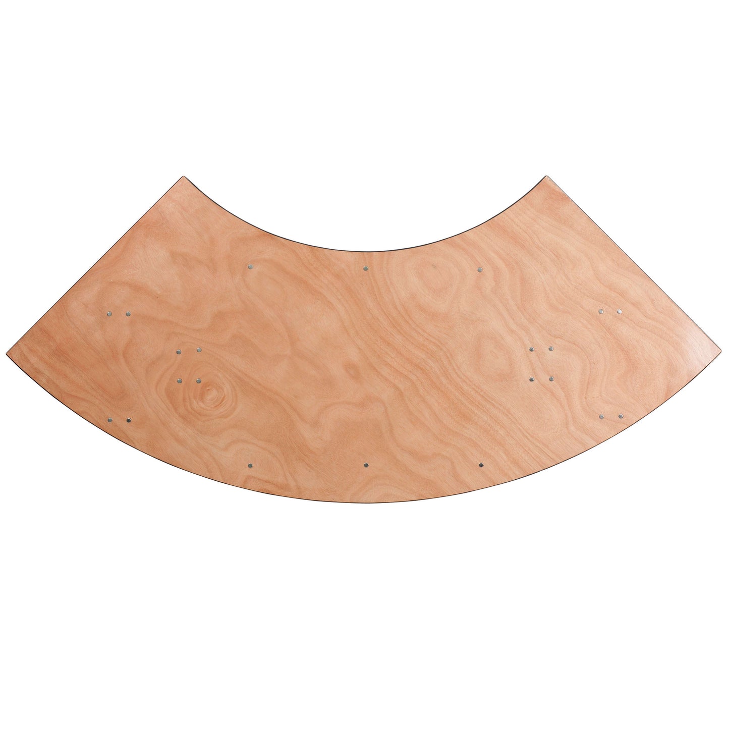 7.25 ft. x 2.5 ft. Serpentine Wood Folding Banquet Table