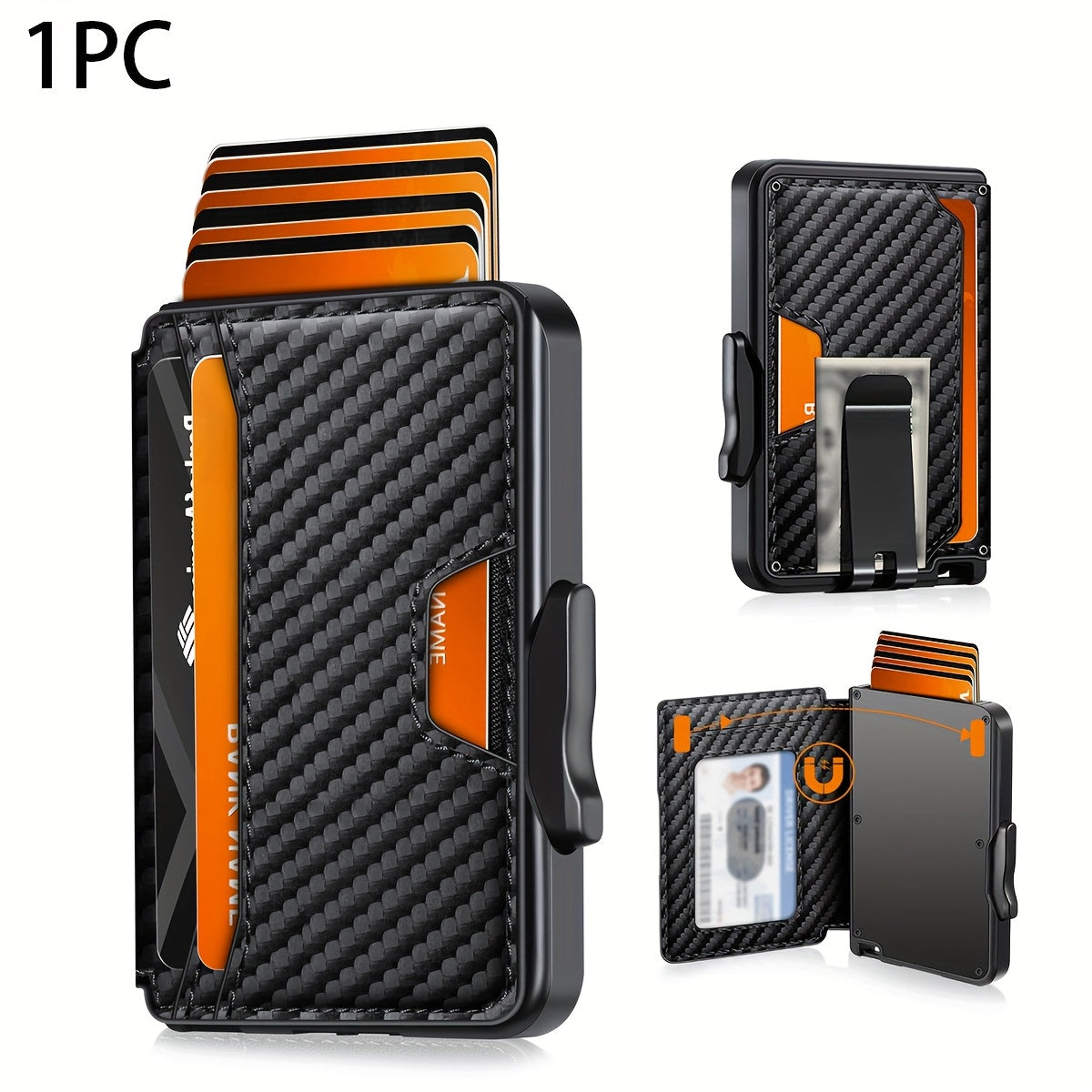 Men's Ultra-Thin RFID Leather Wallet with Card Holder - TJR4K7Y