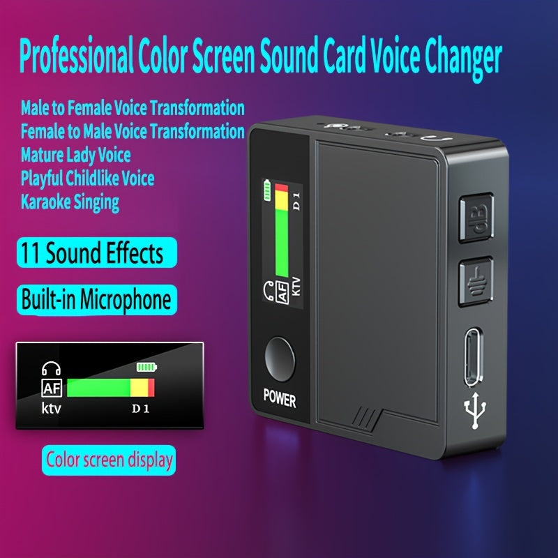 Sleek Voice Changer RealTime Modulation for Gaming  Streaming-H8M9