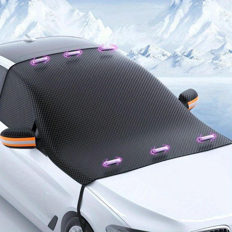 Universal Polyamide Car Sunshade, Magnetic Frost Cover TJR8L5D