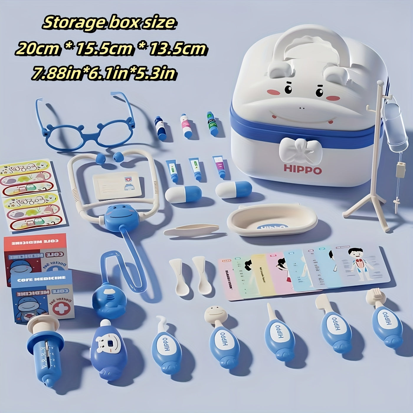 Children's Play Doctor Kit with Small Equipment & Storage Box TJR7Q3Y