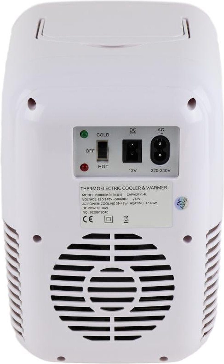 Mobiele Mini Koelkast - Frigobox 220/12 Volt AC/DC Auto/Caravan/Camping - Minibar - Mini Koelkast 4 Liter