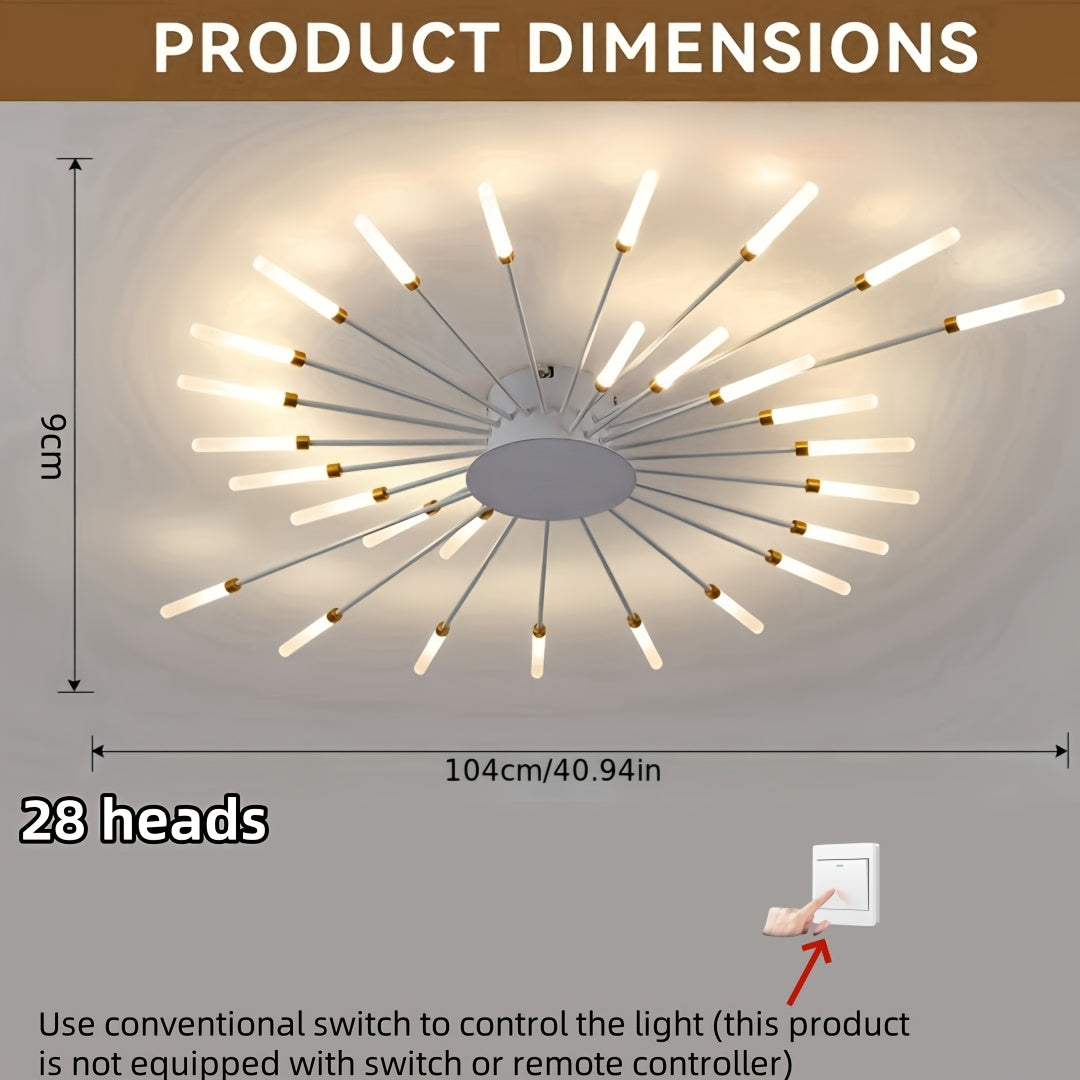 Modern Luxury LED Fireworks Ceiling Lamp-CVH5