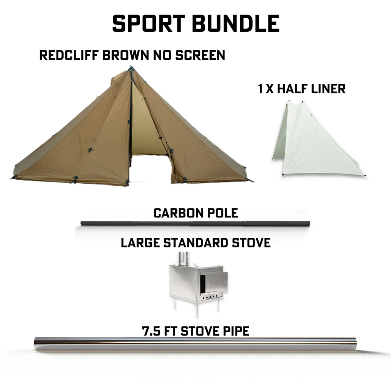 Seek Outside Redcliff | Stove | Liner | Hot Tent Bundle
