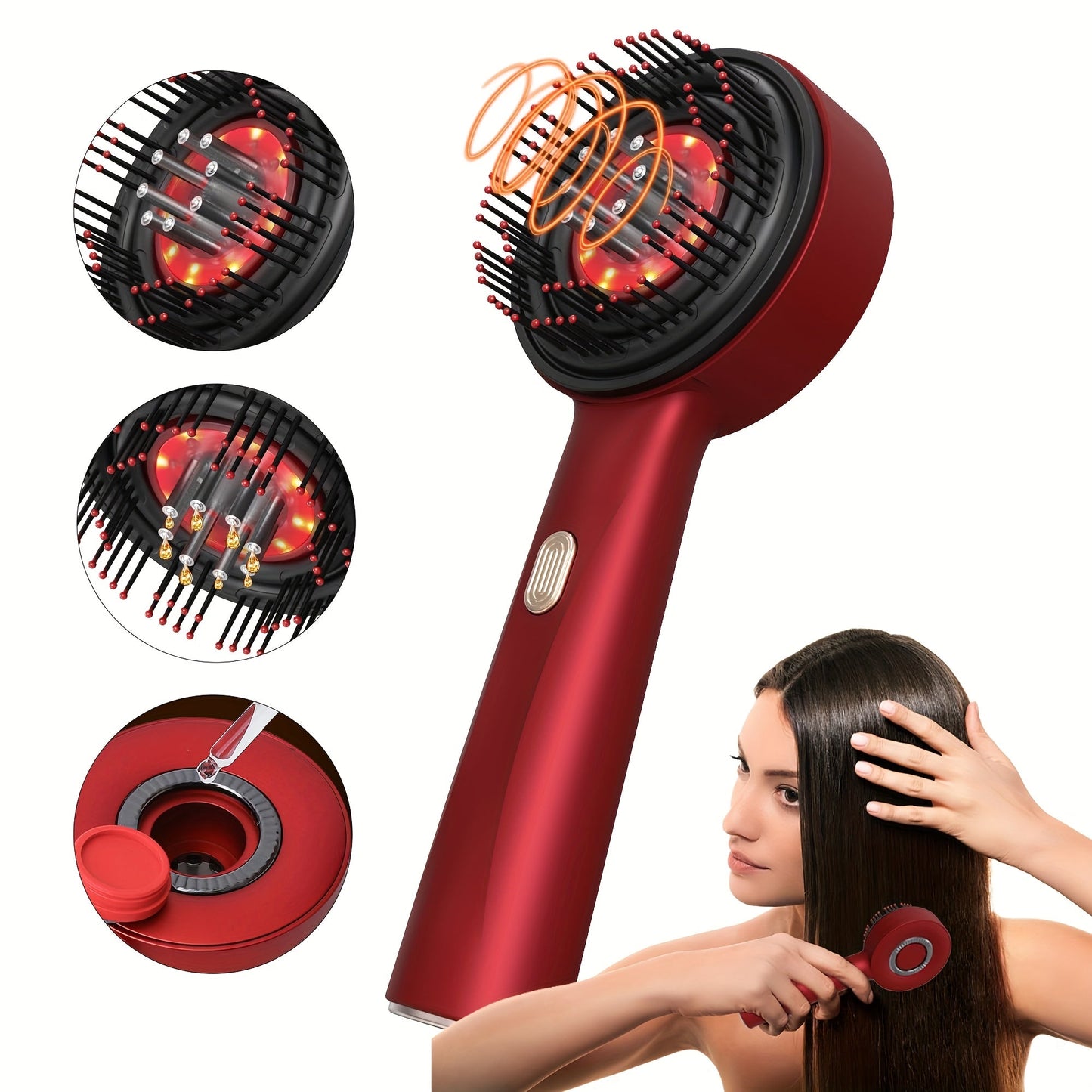 Portable Smart Comb for Scalp Massage & Grooming TJR4S7B