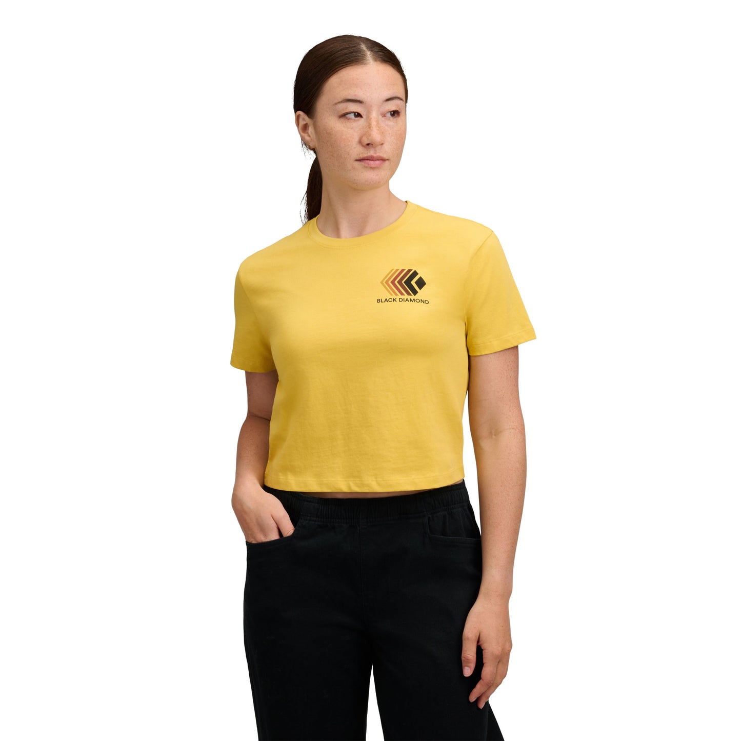 Women's Faded Crop Short Sleeve Tee