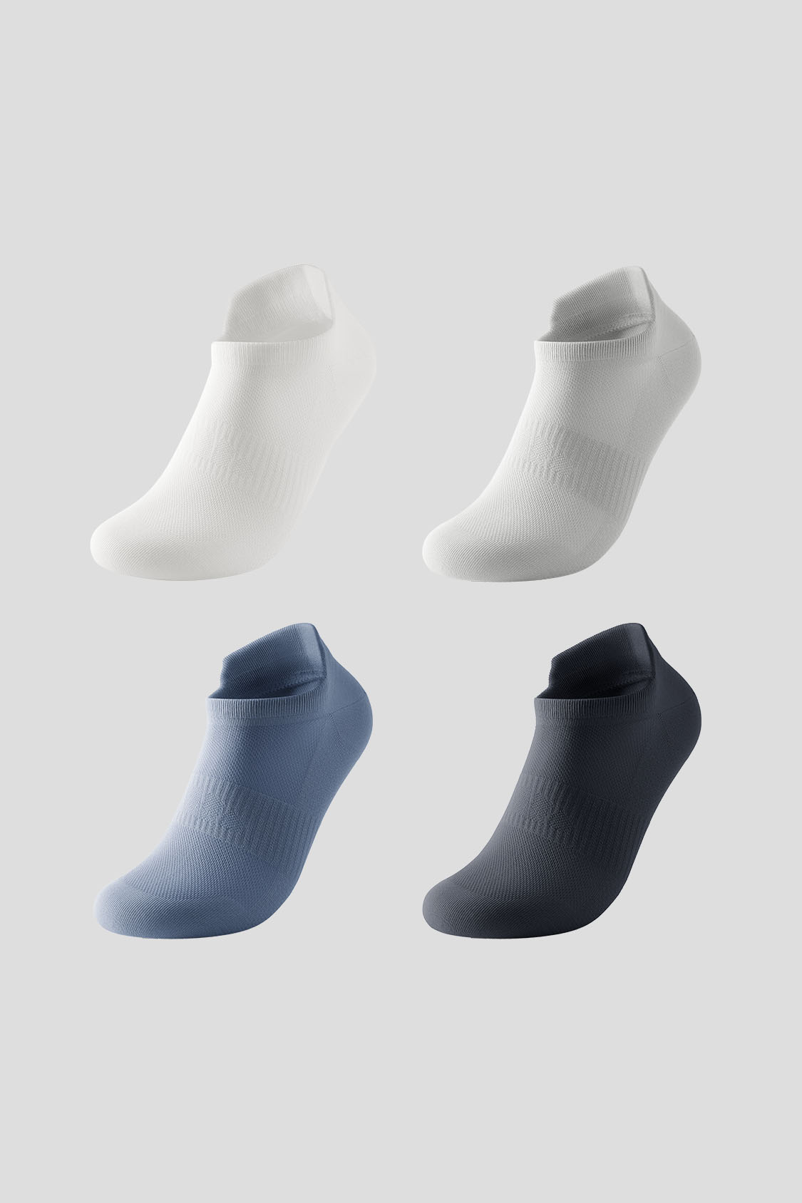 Men's Breathable Odor-Control Ankle Socks 4-Pack AF008