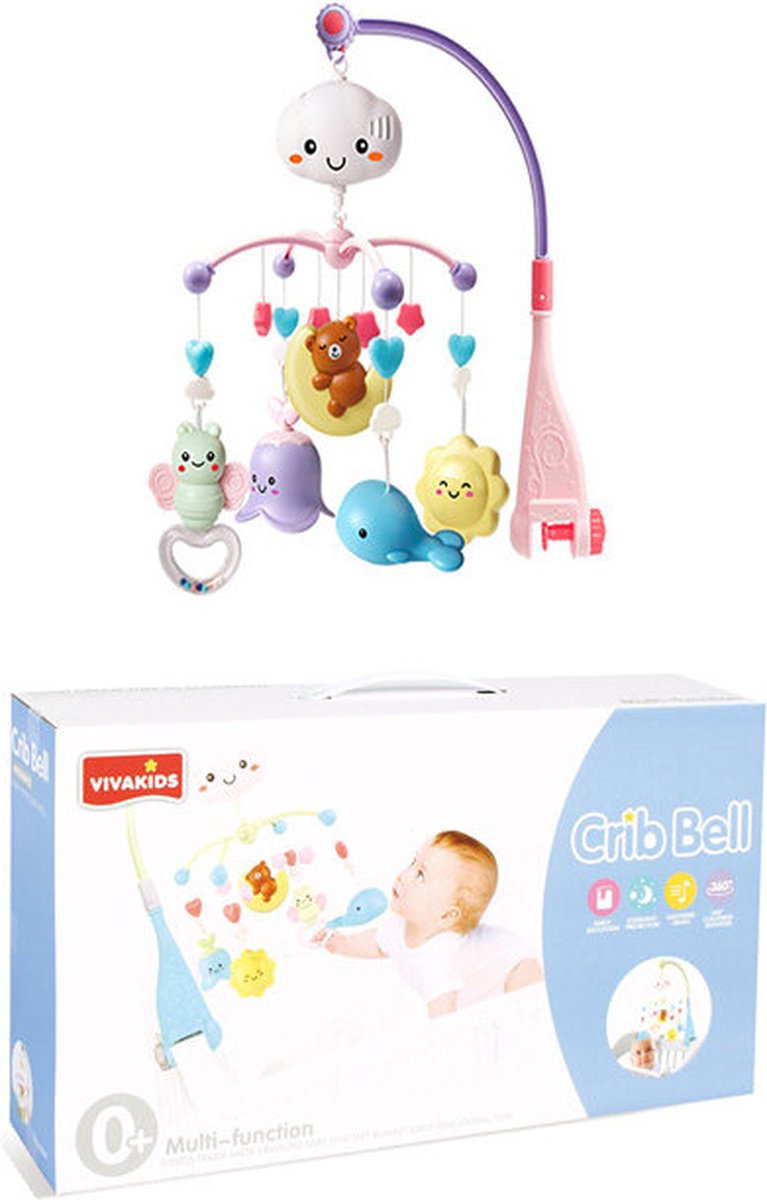 Muziekmobiel Viva Kids - Mobiele baby- Baby Carrousel - muziek bel voor babybed