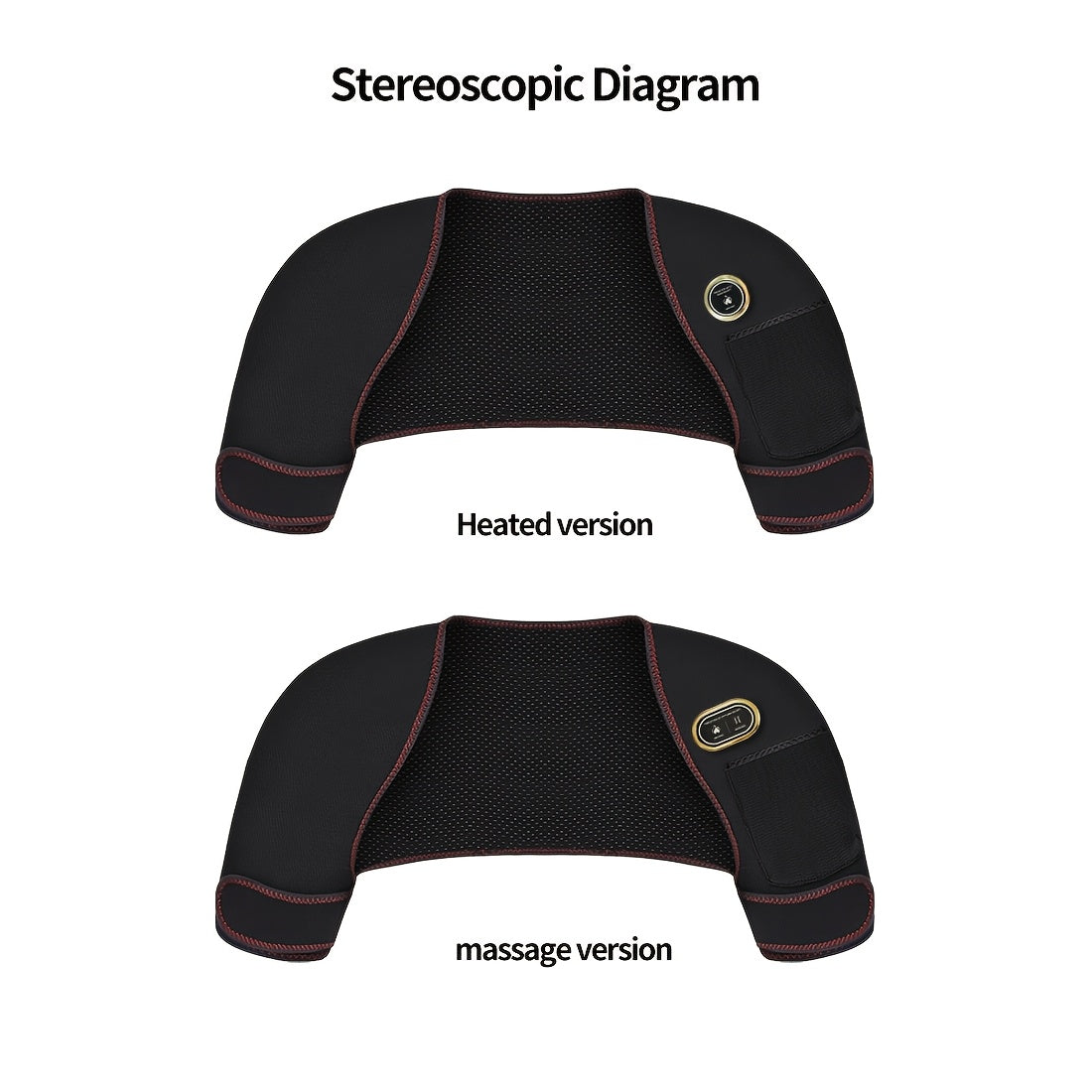 USB Powered Dual Shoulder Heating Massager TJR7P4D