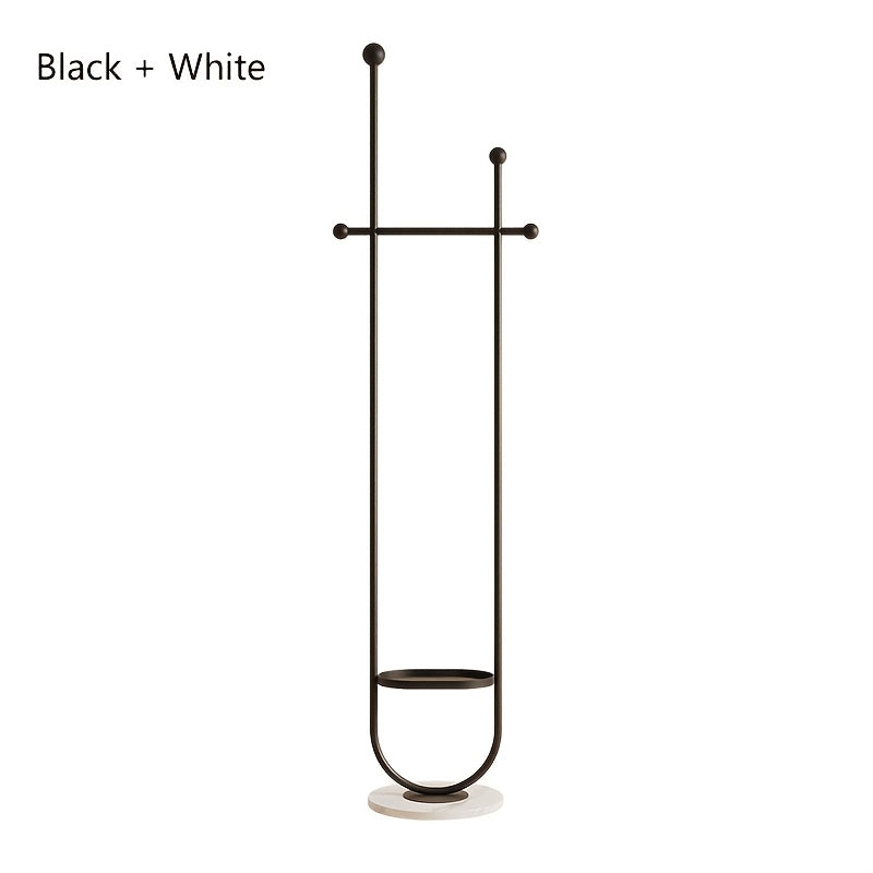 Elegant Metal Coat Rack with Shelf-P14I