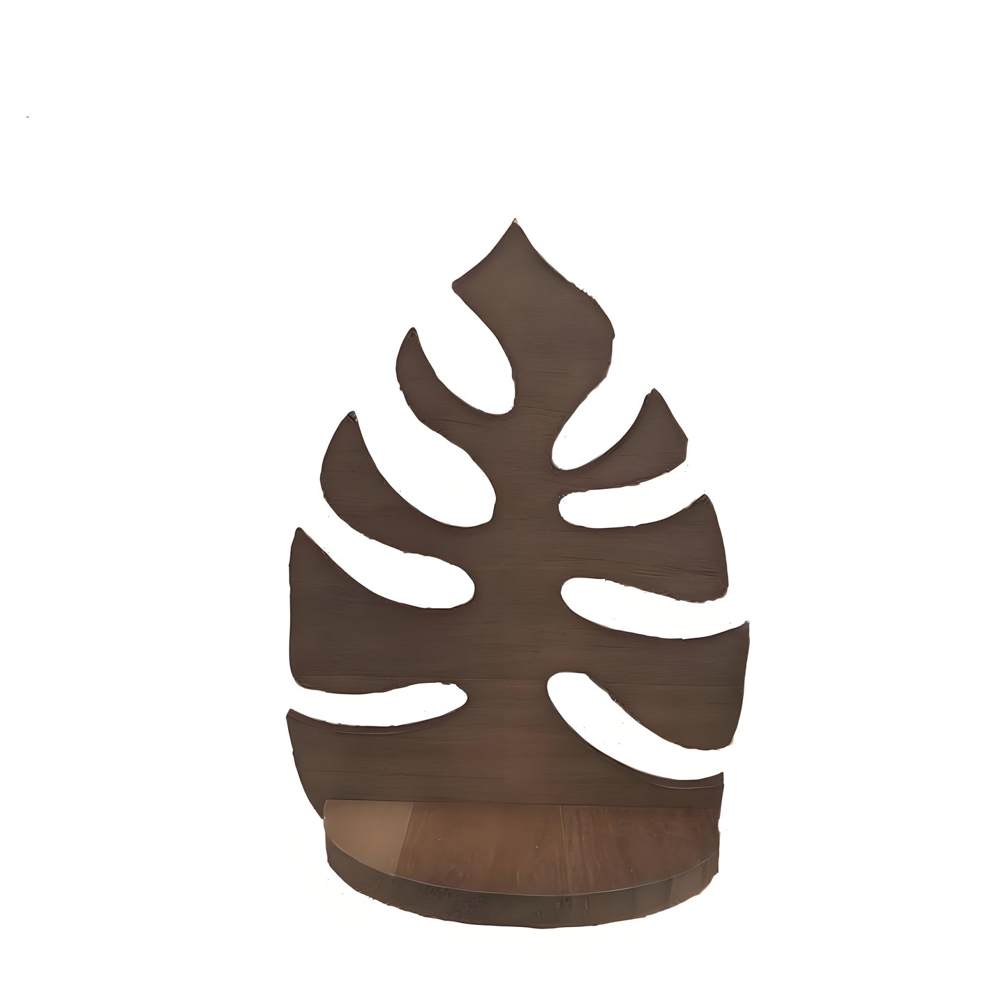 Rustic Wood Leaf Wall Shelf - NW2C