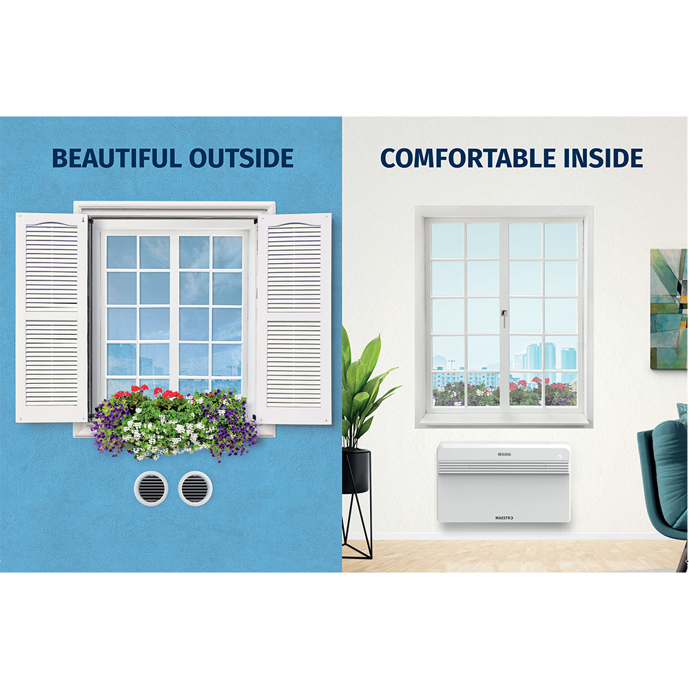 Olimpia Splendid Unico Twin 2.6kW 9000 BTU All-in-One Twin Air Conditioning Unit(s) and Heat Pump - VAT-free Install Package