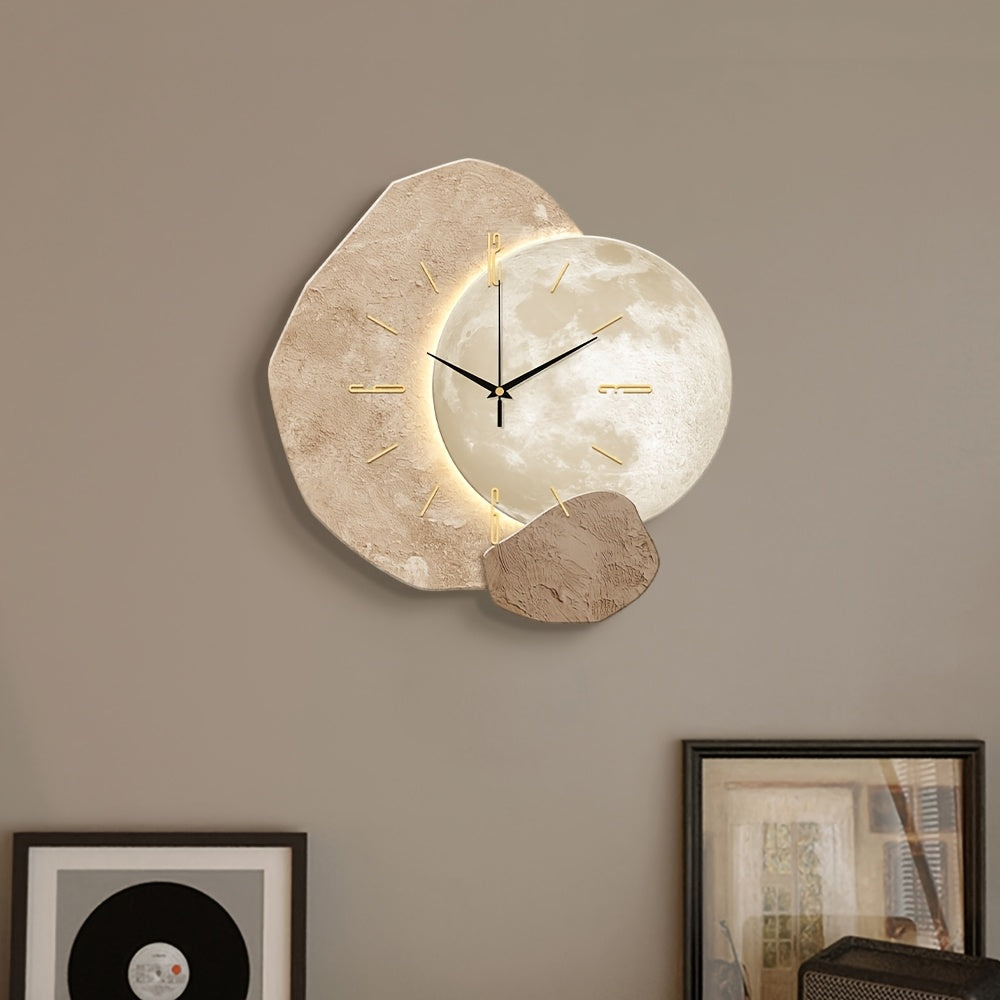 Moon Phase Minimalist Wall Clock-C1H2