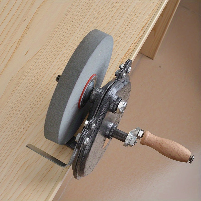 Vintage Hand Crank Knife Sharpener, No Electricity Needed – TJR7W3F