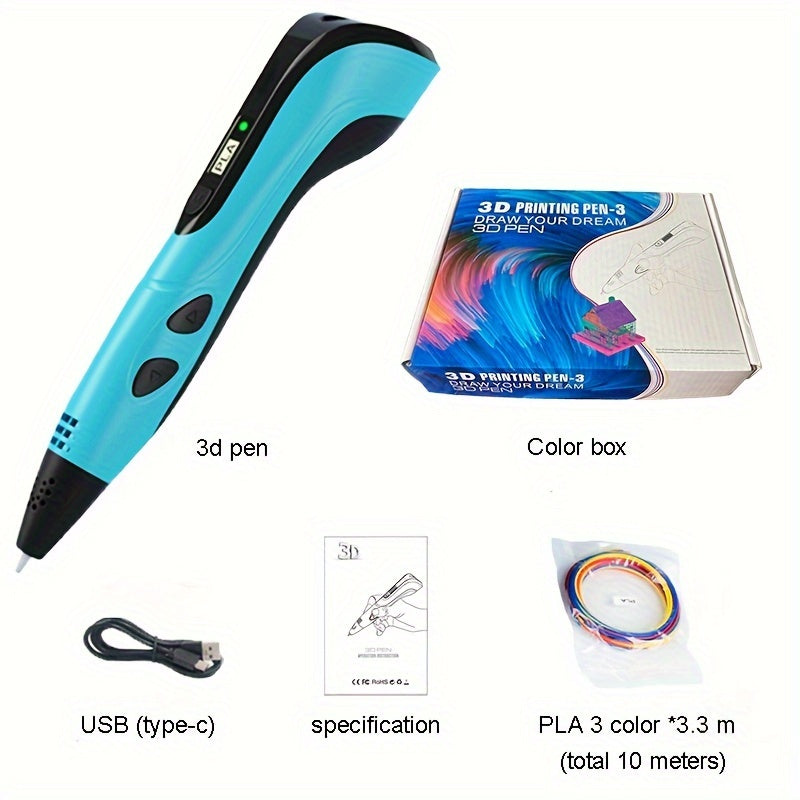ThirdGen 3D Printing Pen Safe  Stable Holiday Gift for Kids-GHCO