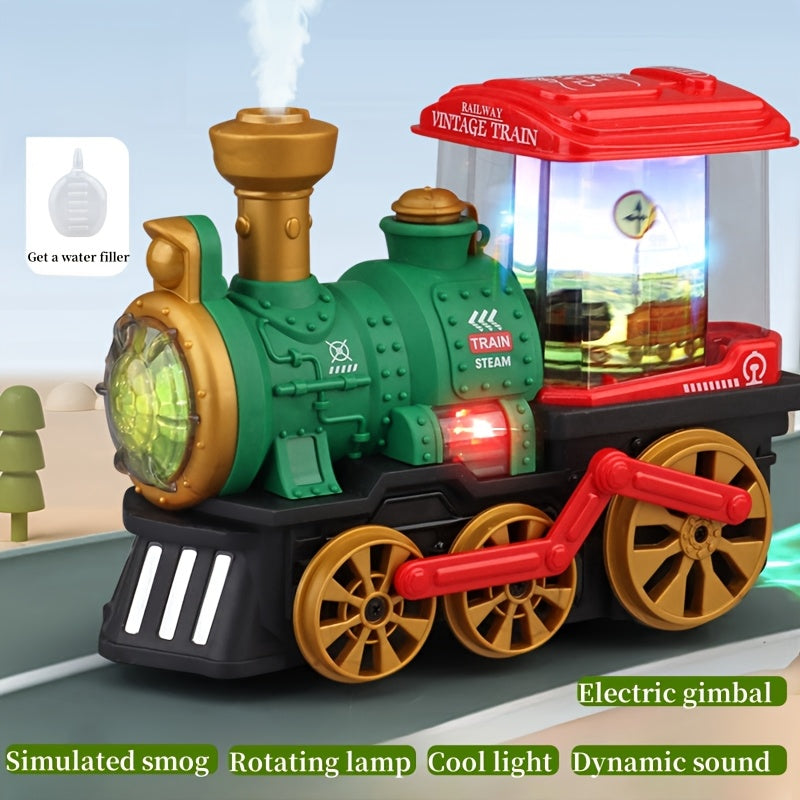 Green Light Music Spray Train, Electric Toy TJR6D8P