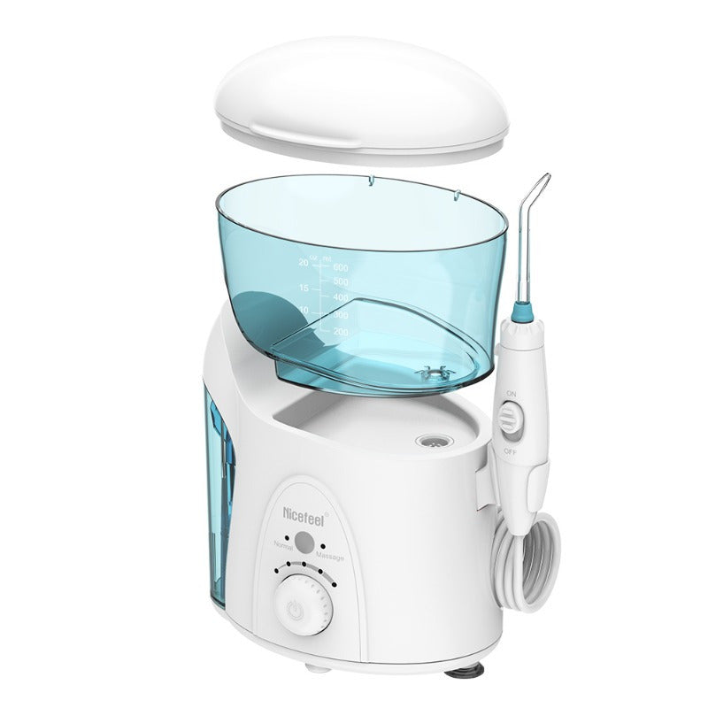 600ml Electric Water Flosser  Adjustable Pulsed Flow 7 Nozzles Soft Mode-FYGW