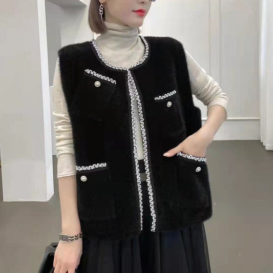 Elegant Faux Fur Autumn Vest #78220