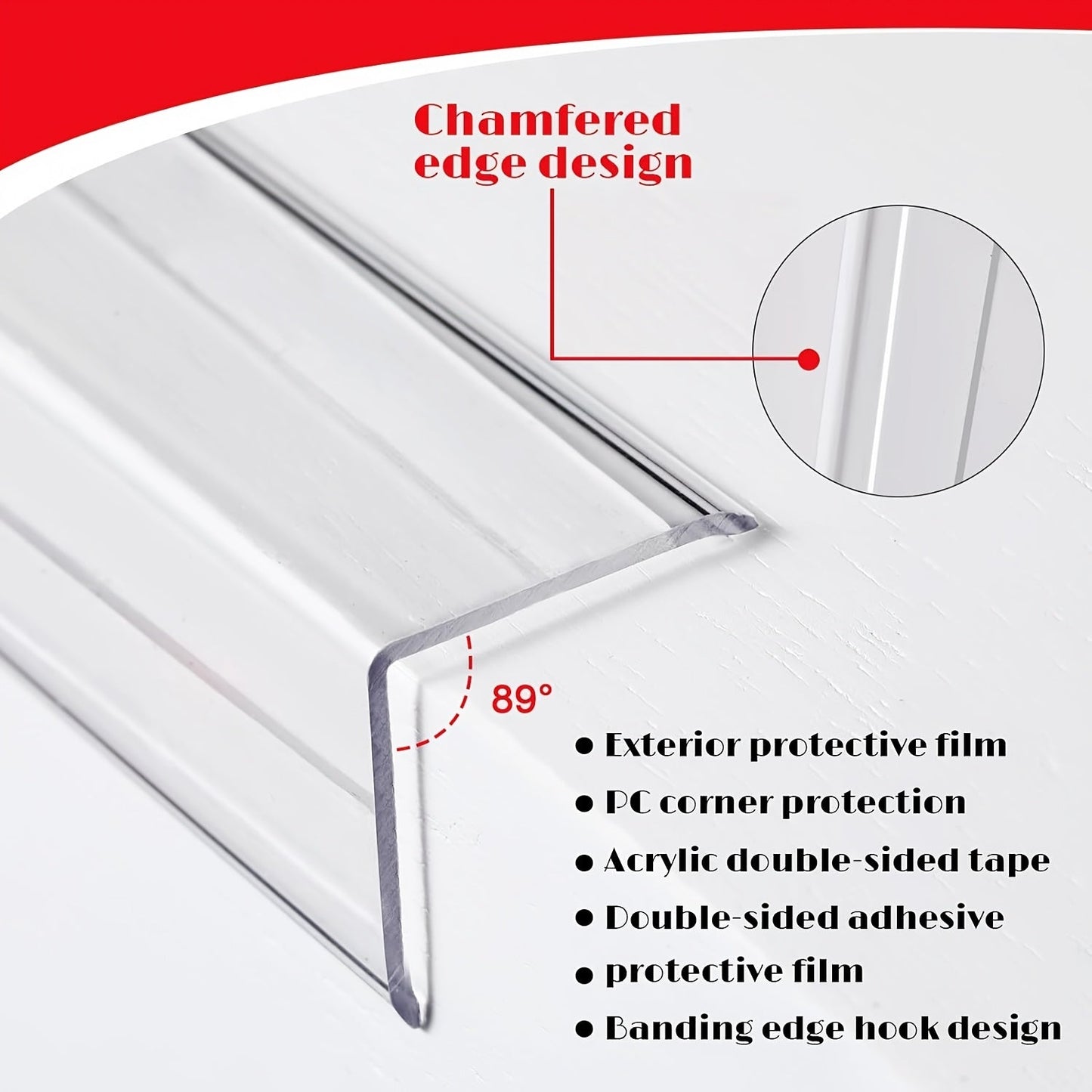 Clear Corner Guards  4 Sizes Easy Install-S08E