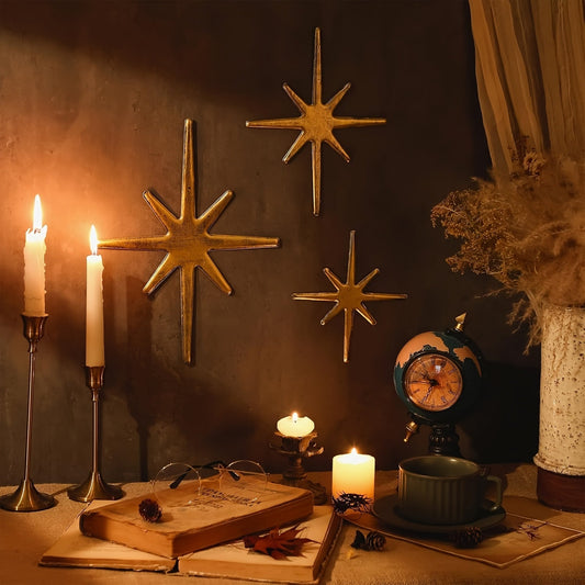 Vintage Style Metal Starburst Wall Decor - TJ4I