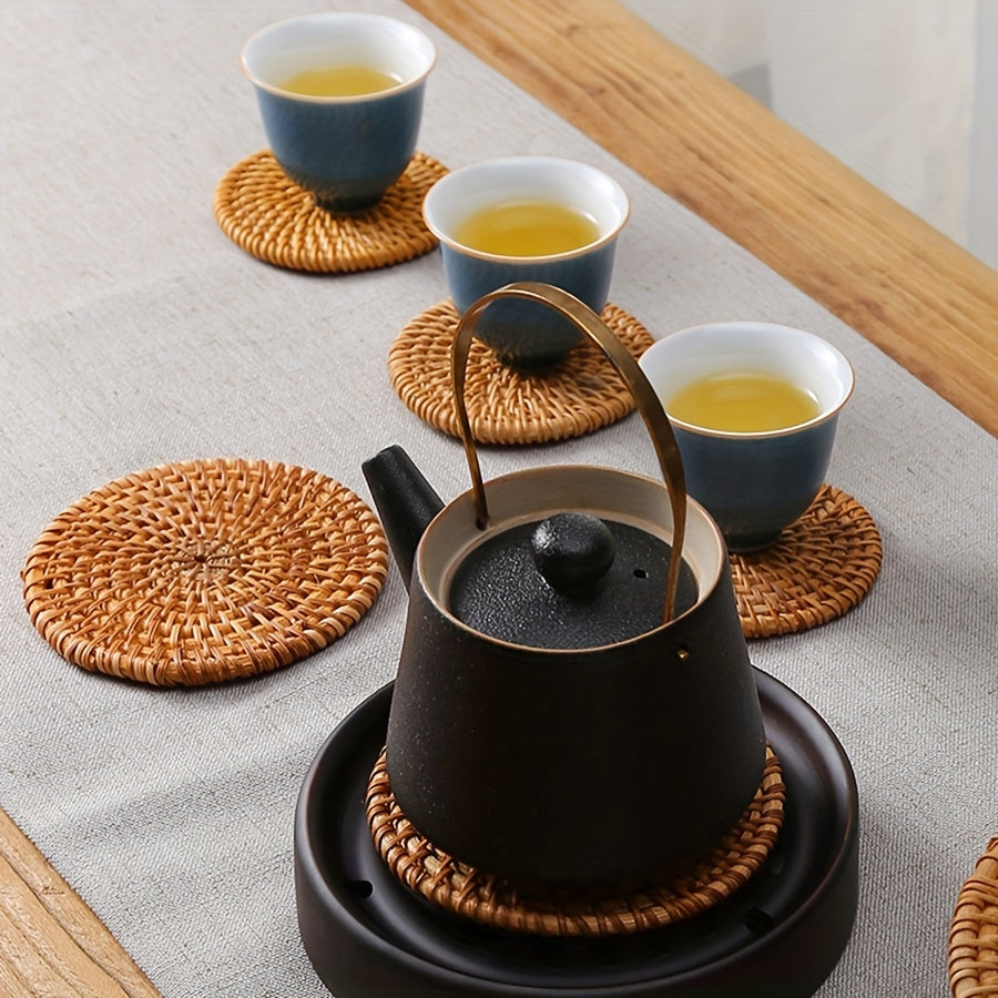 Handmade Rattan Coasters - H3NJ