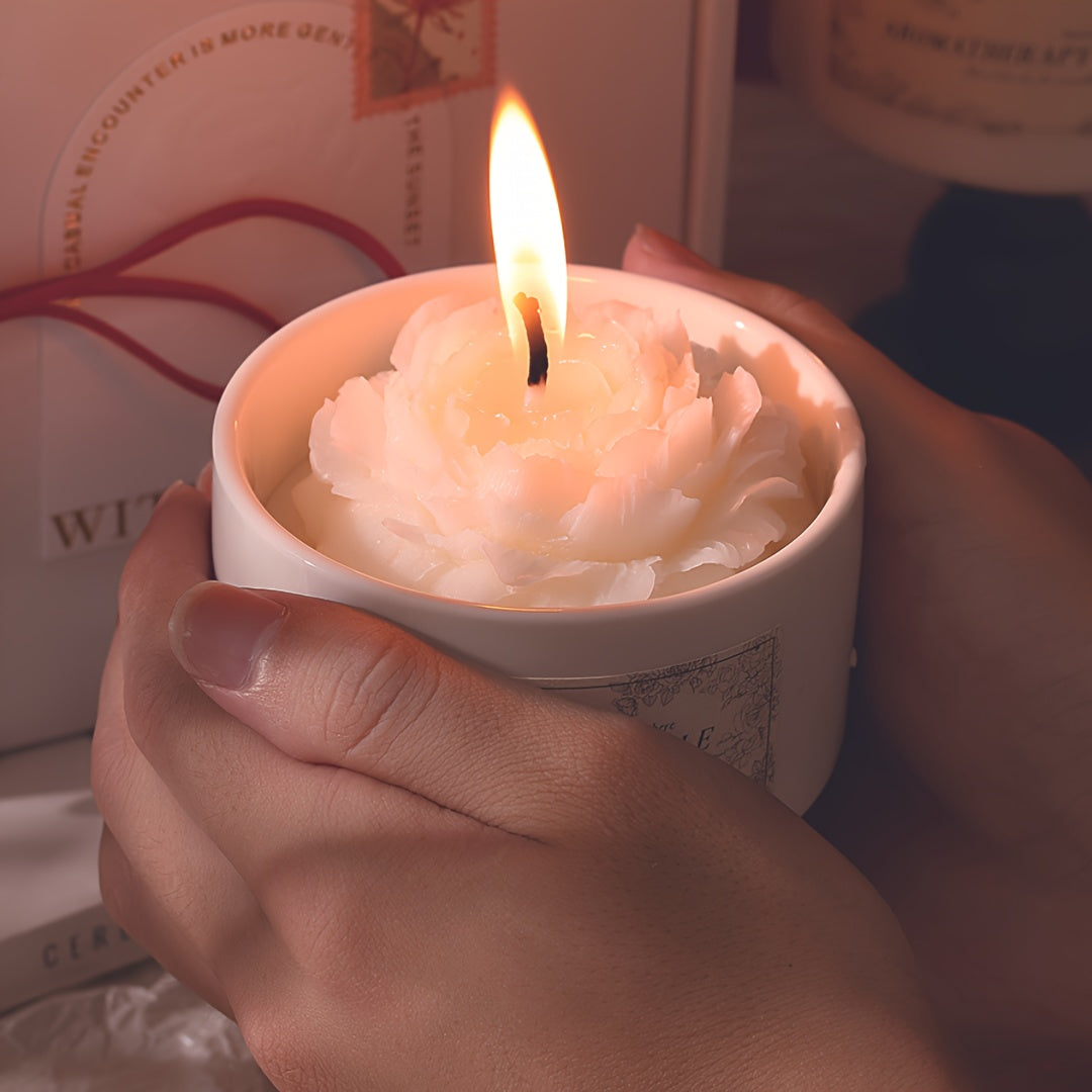Luxurious Gardenia Candle 53oz Soy Wax  150 Hours Burn Perfect Gift-H7X4