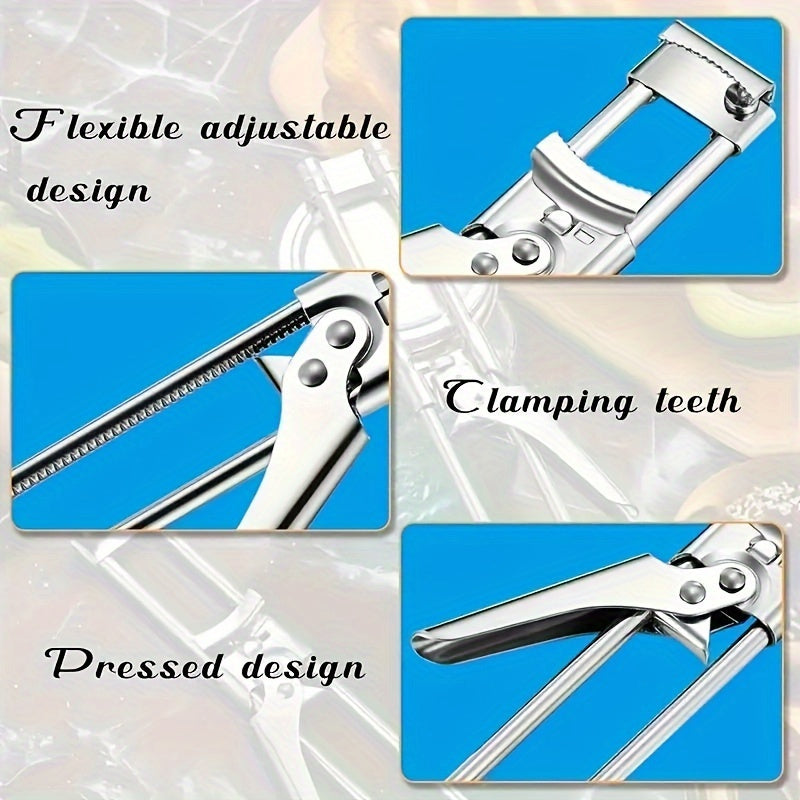 Stainless Steel Jar Opener, Adjustable Easy Grip Lid Remover – TJR8V2D