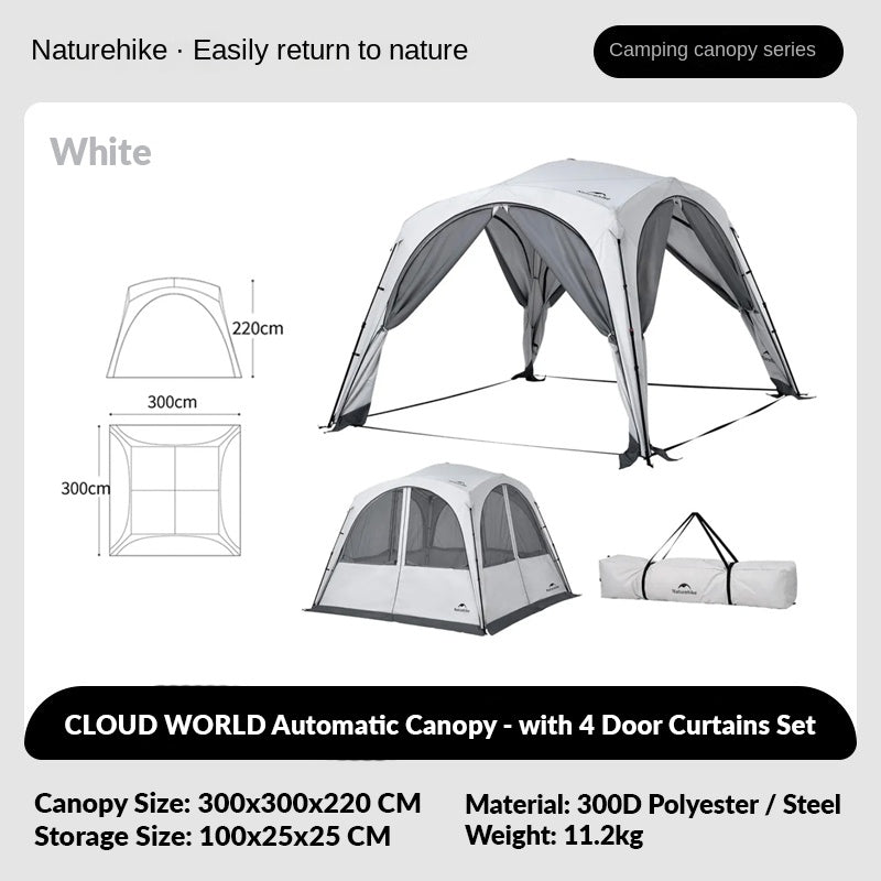 Naturehike CLOUD WORLD Series Modular Outdoor Camping Automatic Tent Canopy Multi-Functional Module Splicing Unlimited Connection Self Standing Fast