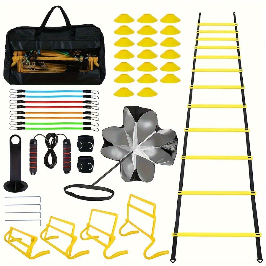 42pcs Agility Training Set with Ladder & Jump Rope - TJR3B9K